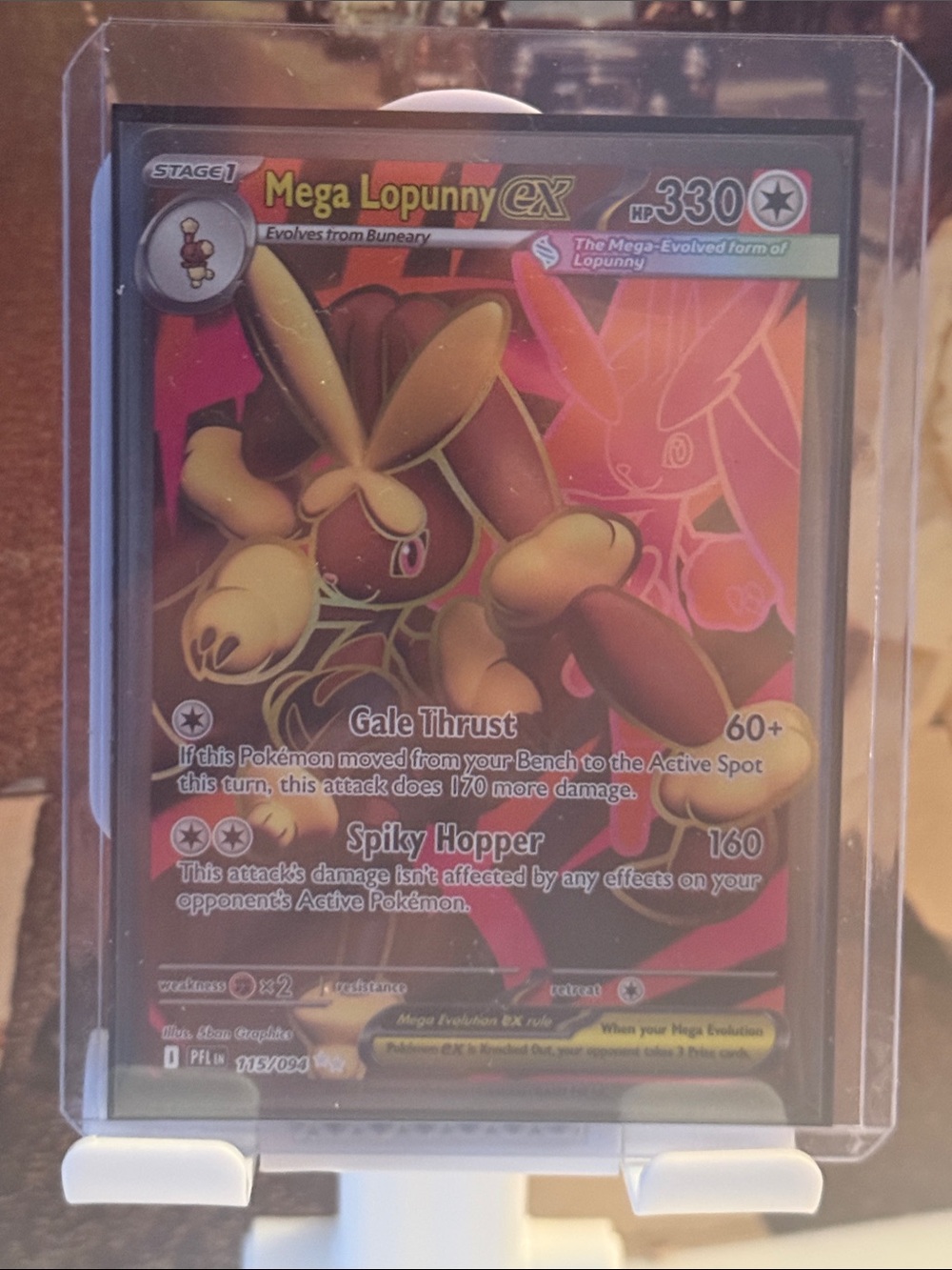 [NM-RAW] Pokemon Mega Lopunny EX Holo